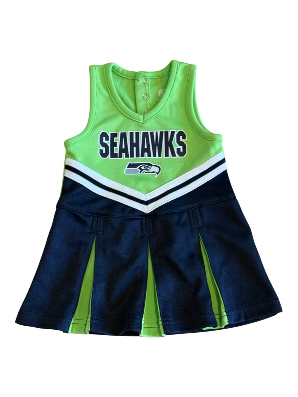 NFL Seattle Seahawks Toddler Cheerleader Dress 18 Months